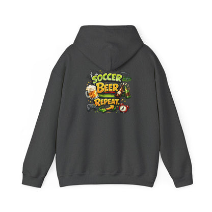 Soccer Beer Repeat Funny Hoodie