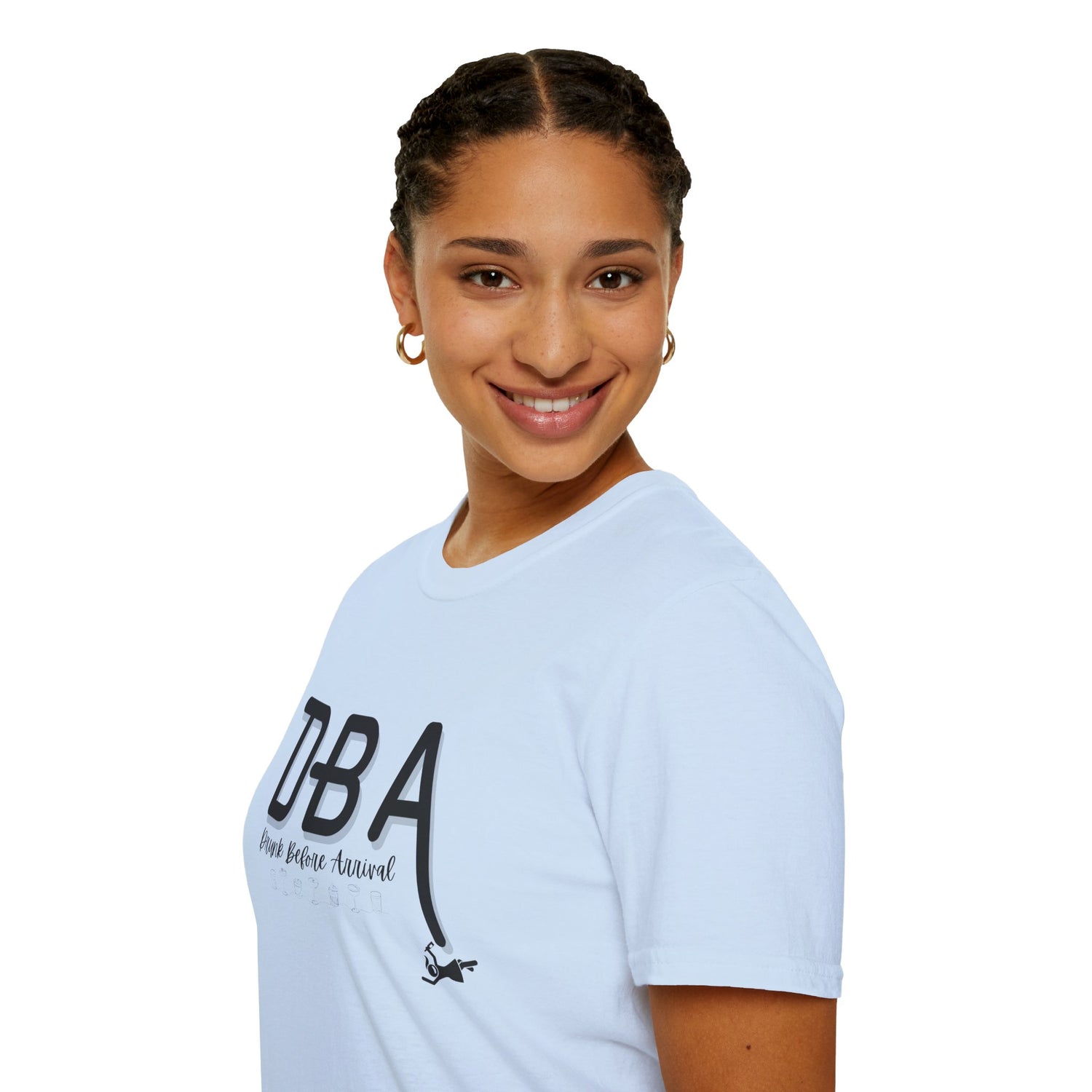 Drunk Before Arrival Funny T-Shirt — Bold Party Tee