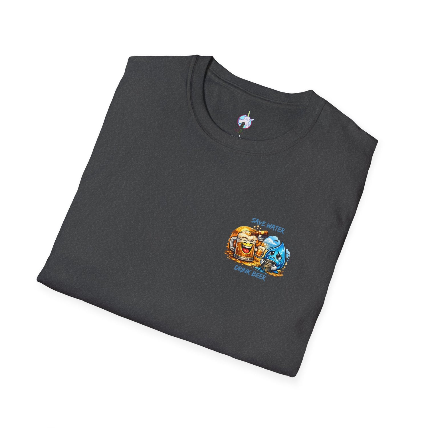 Save Water Drink Beer T-Shirt — Funny Beer &amp; Water Cartoon Tee