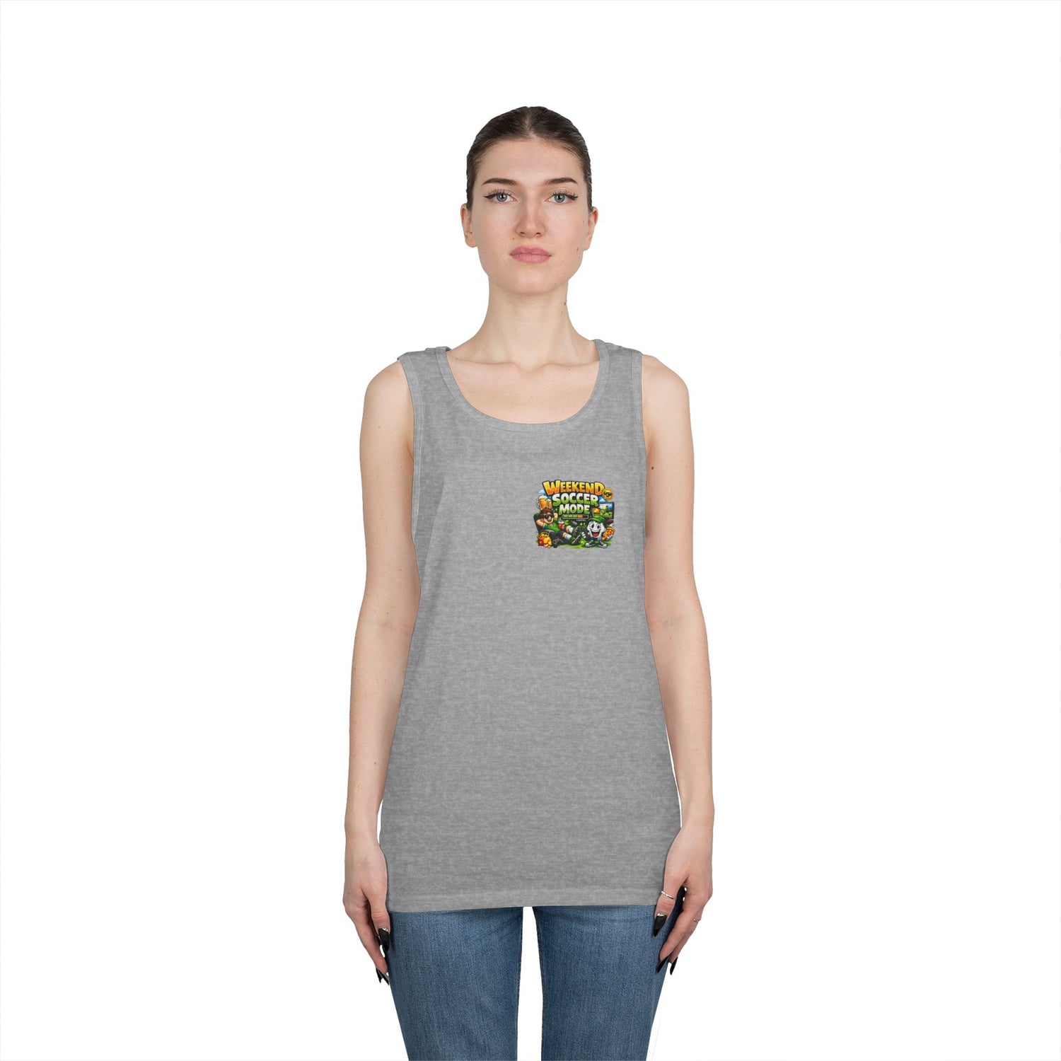 Weekend Soccer Mode Funny Tank Top