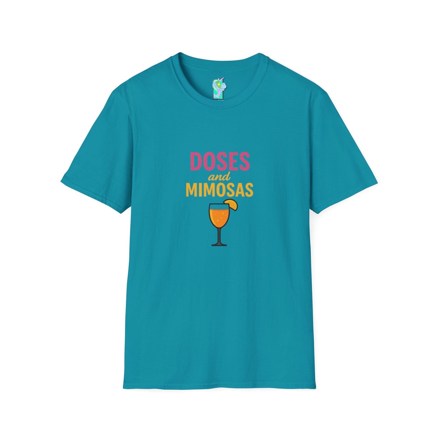 Doses and Mimosas- Party Vibes Unisex T-Shirt