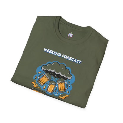 Weekend Forecast Tee — "99% Chance of Beer" Graphic T-Shirt