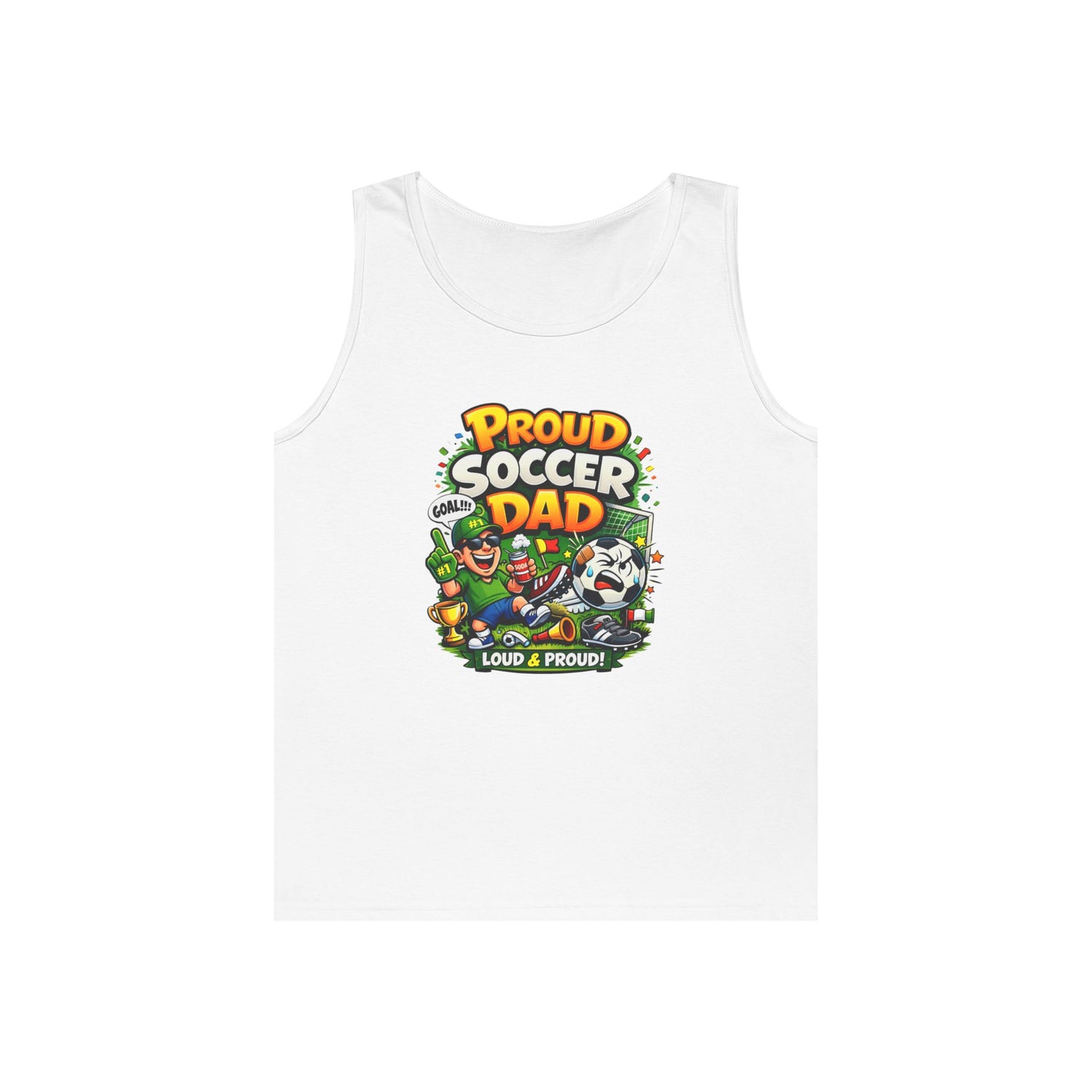 Proud Soccer Dad Tank Top — Loud &amp; Proud Dad Soccer Shirt