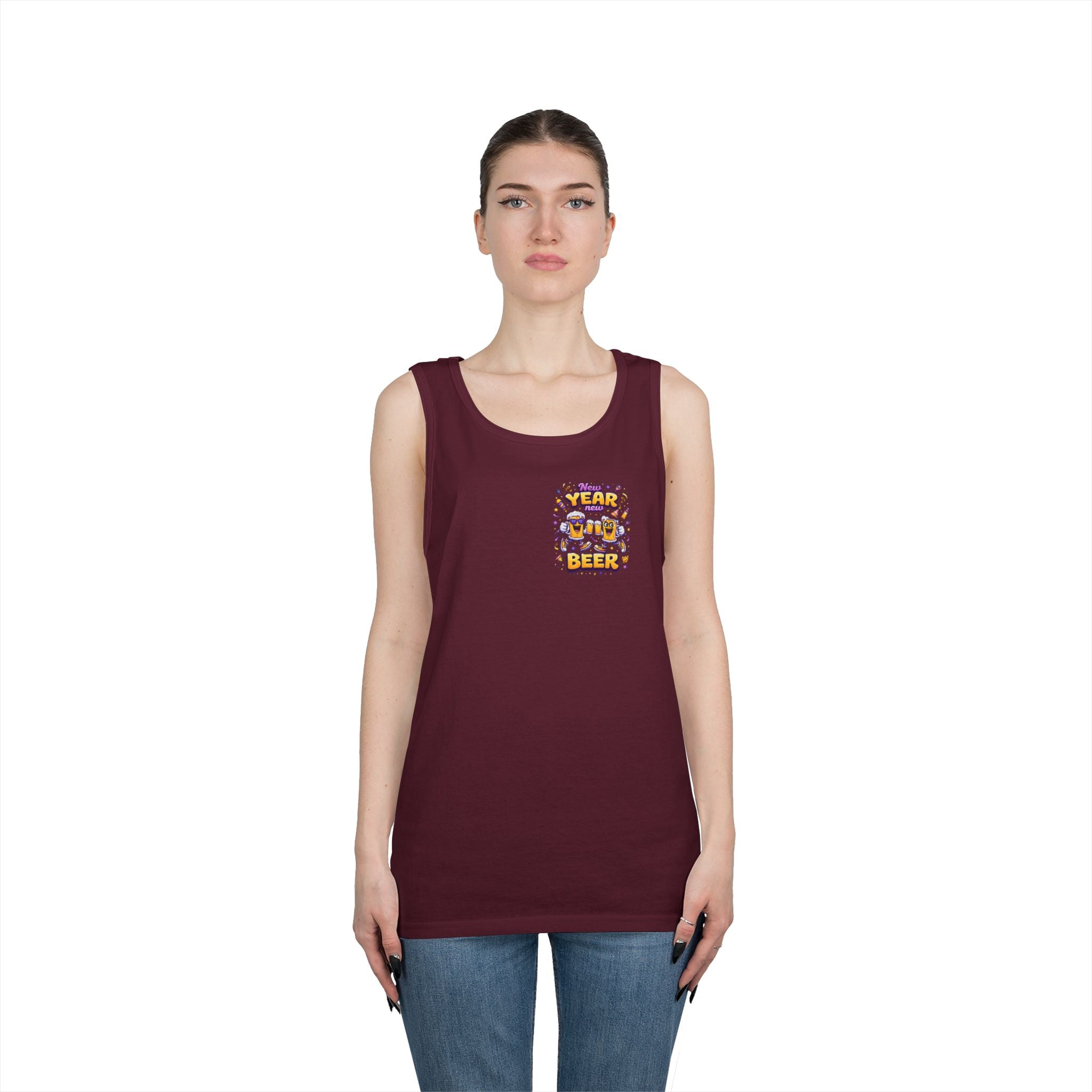 New Year New Beer Funny Tank Top
