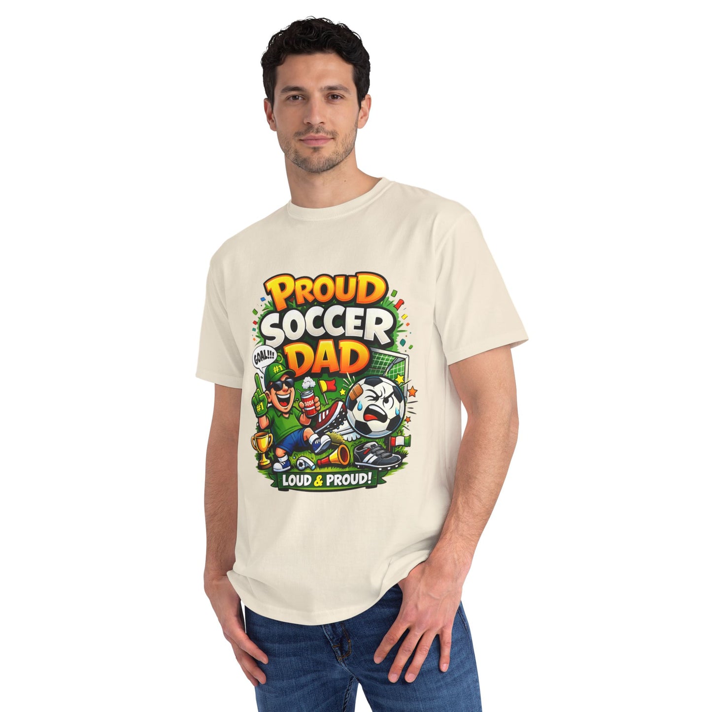 Proud Soccer Dad T-Shirt — Loud & Proud Dad Soccer Gift