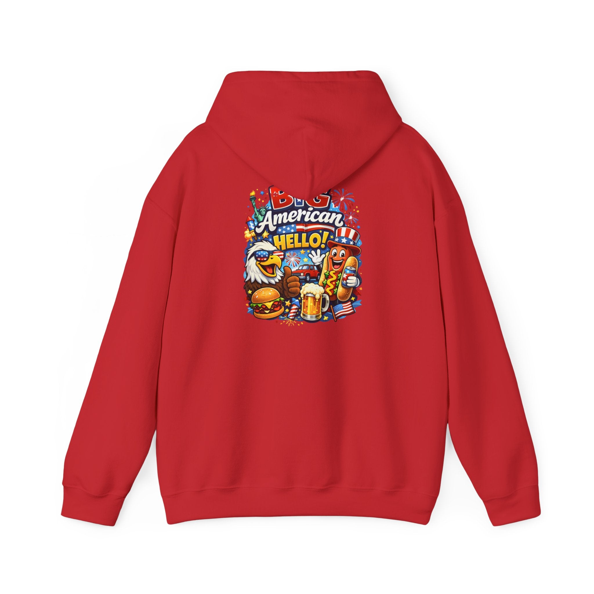 Big American Hello Funny Hoodie