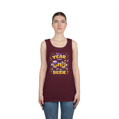 New Year New Beer Funny T-Shirt Sarcastic Drinking Tee Funny New Years Shirt Resolution Novelty Beer Gift Graphic Tee