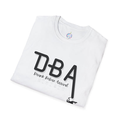 Drunk Before Arrival Funny T-Shirt — Bold Party Tee