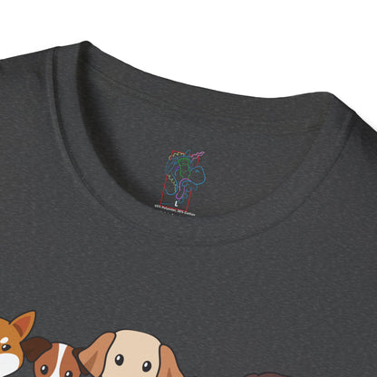 Funny Dogs Love T-Shirt — Cute Happy Pets Tee for Dog Lovers
