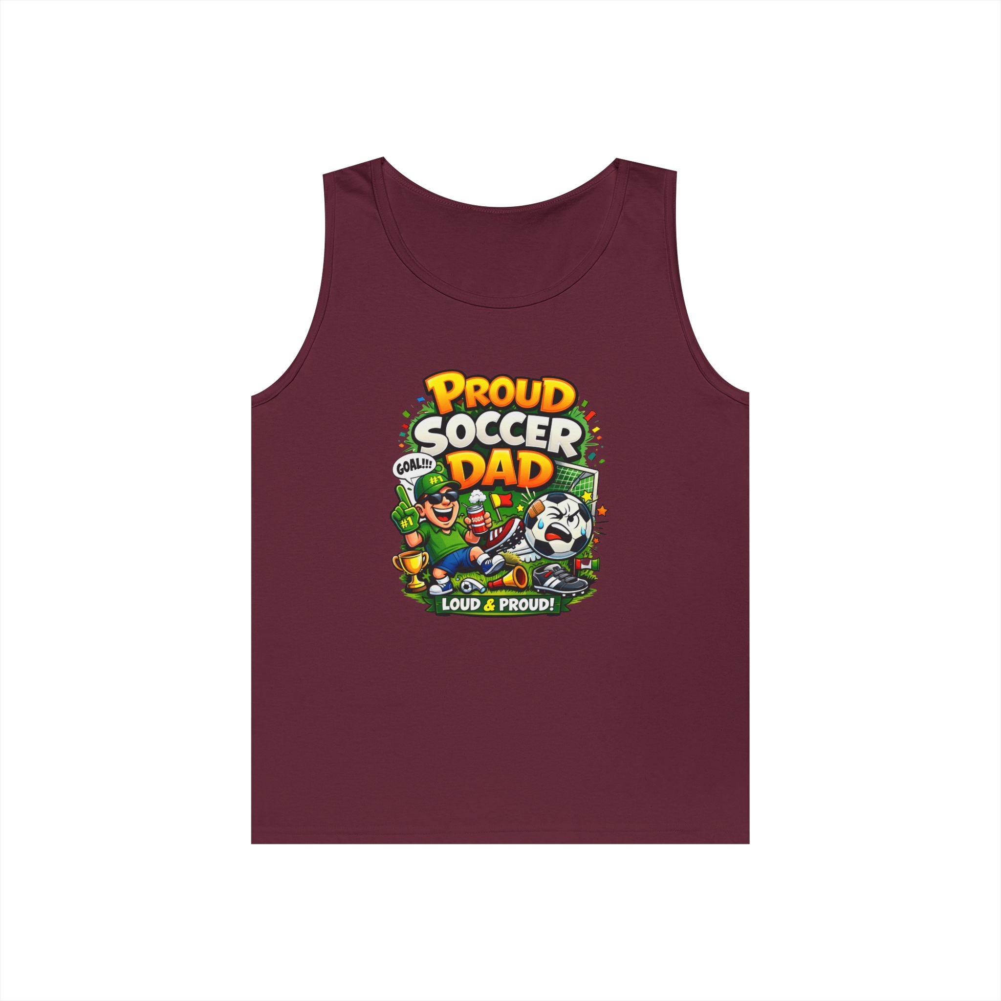 Proud Soccer Dad Tank Top — Loud &amp; Proud Dad Soccer Shirt