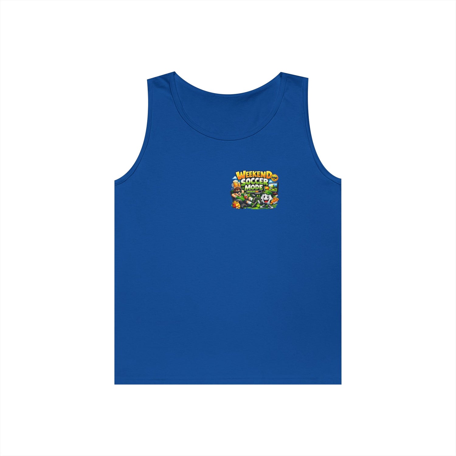 Weekend Soccer Mode Funny Tank Top