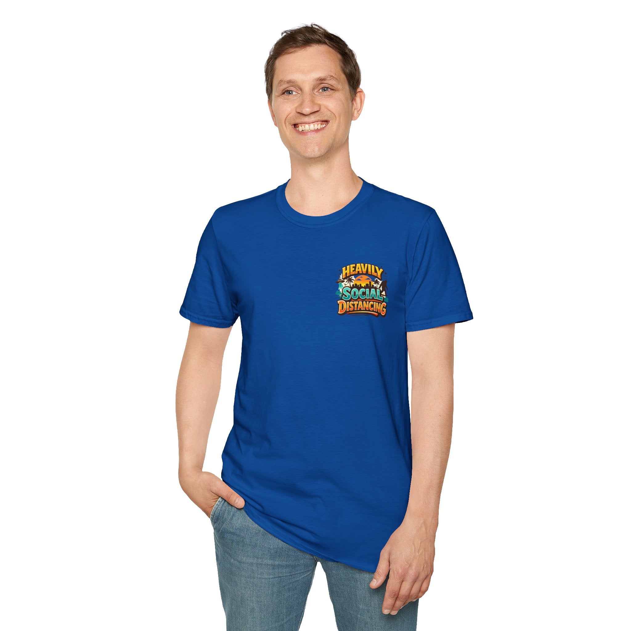 Heavily Socially Distancing Funny T-Shirt