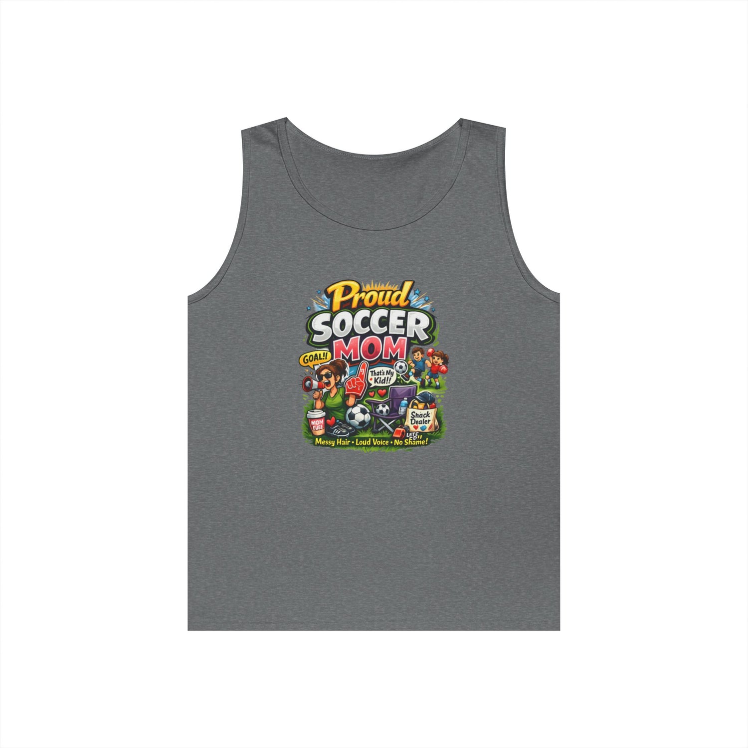 Proud Soccer Mom Dad Funny Tank Top