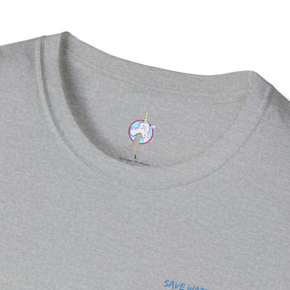 Save Water Drink Beer T-Shirt — Funny Beer &amp; Water Cartoon Tee