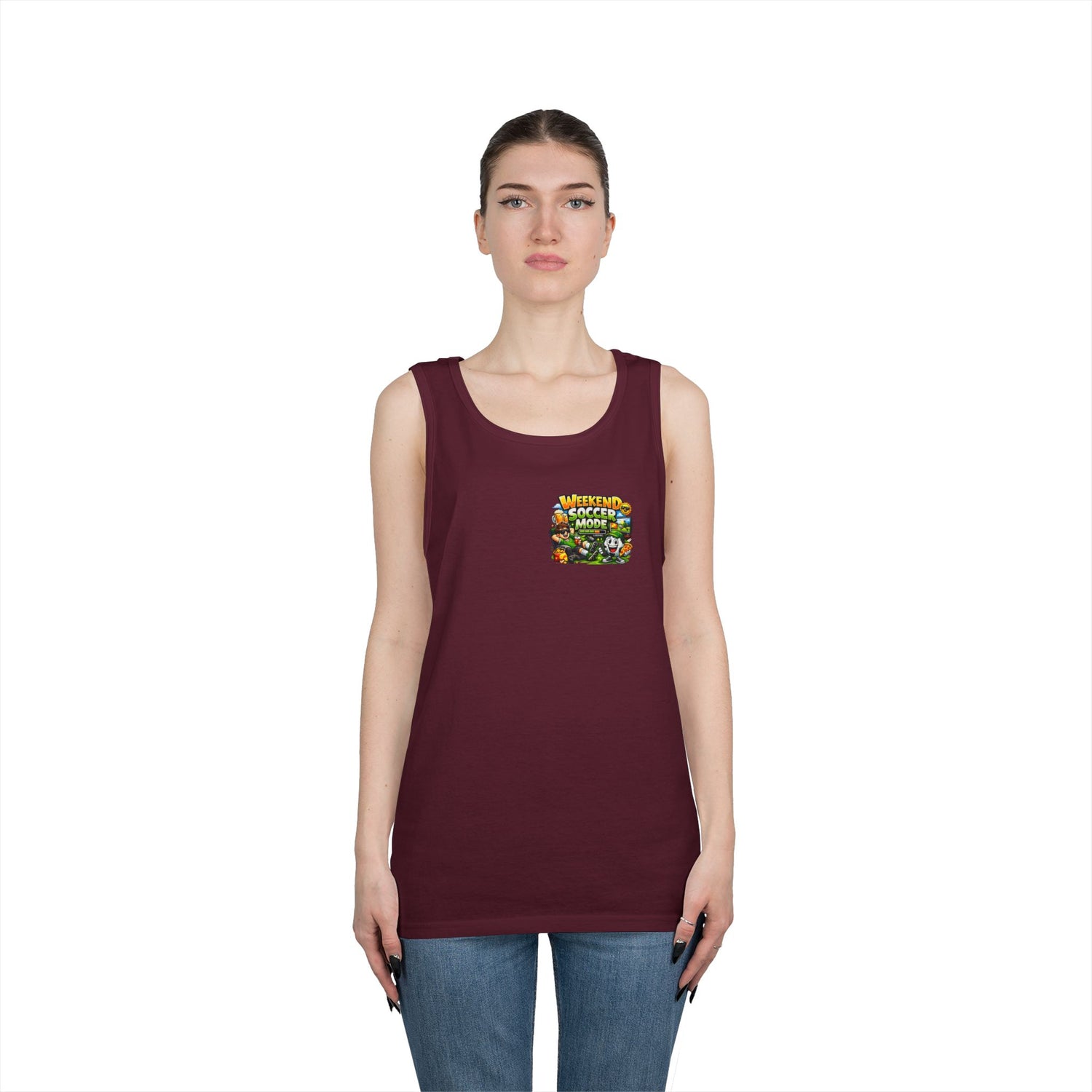 Weekend Soccer Mode Funny Tank Top