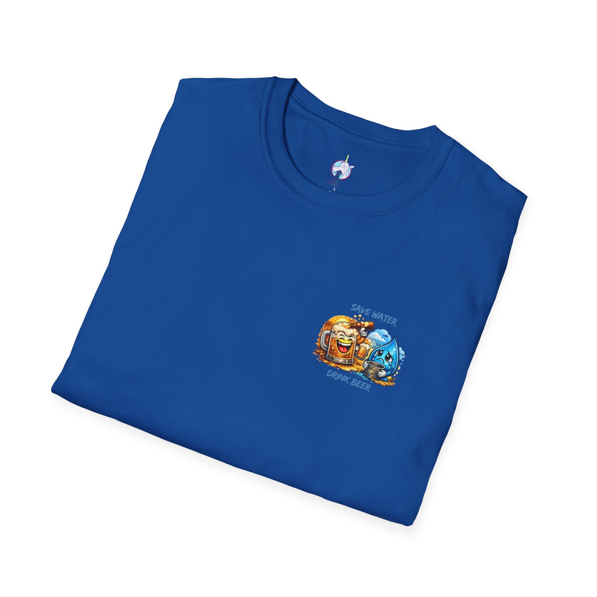 Save Water Drink Beer T-Shirt — Funny Beer &amp; Water Cartoon Tee
