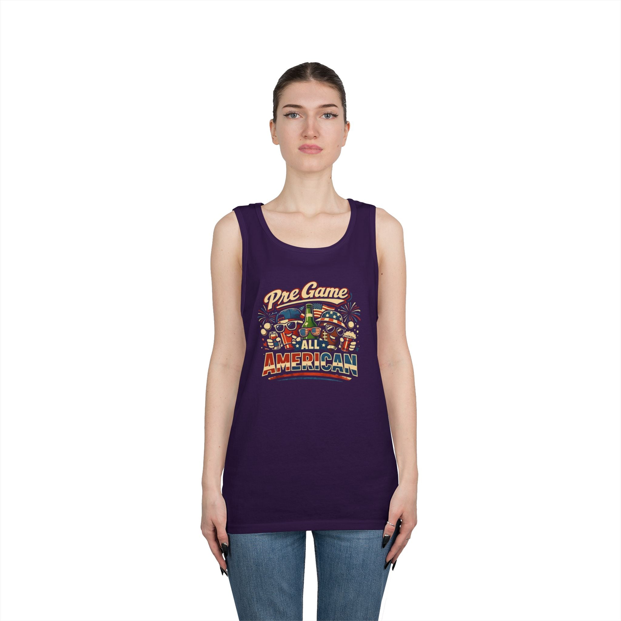 Pre Game All American Funny Tank Top