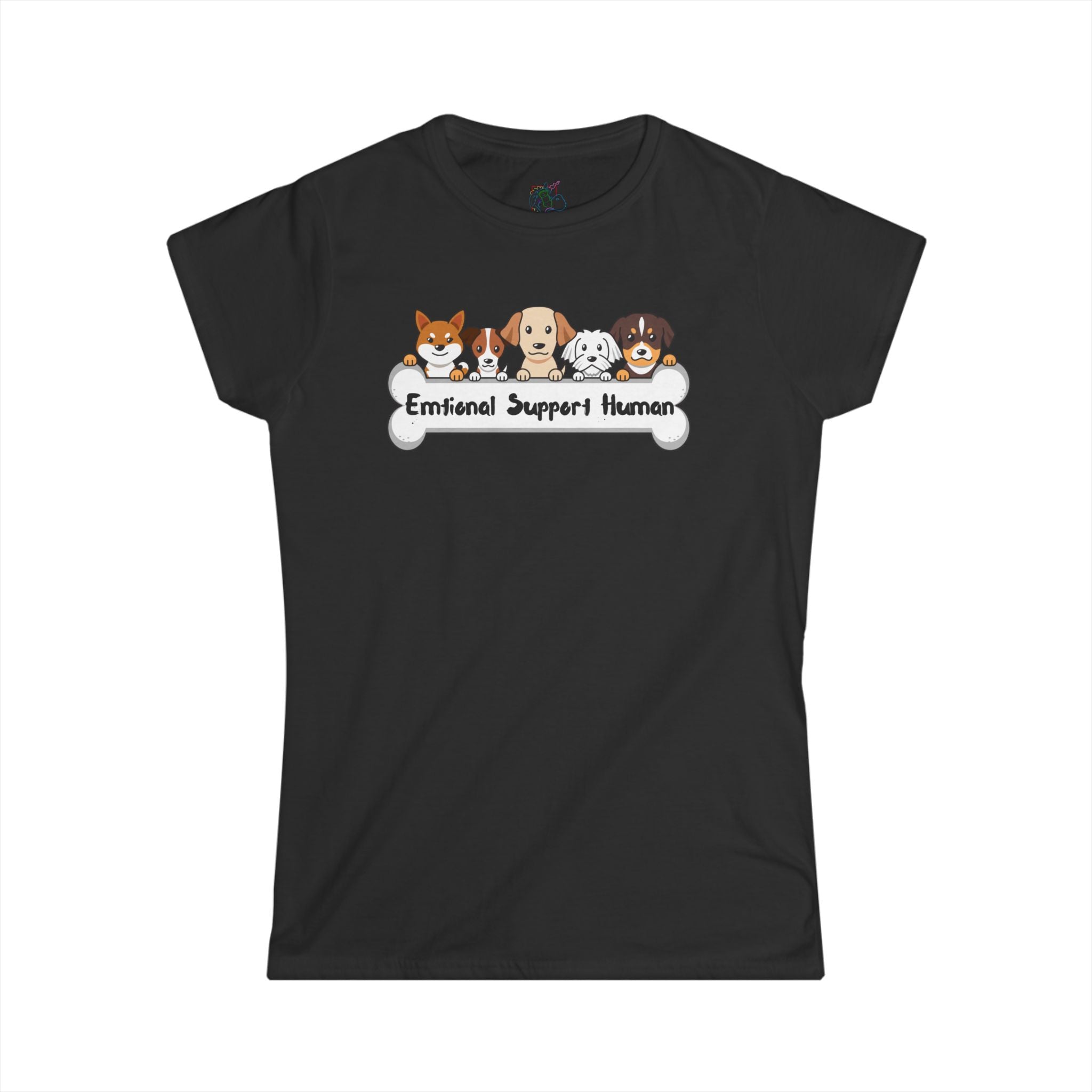 Cute Funny Dog Love T-Shirt — Happy Pup Graphic Tee for Women