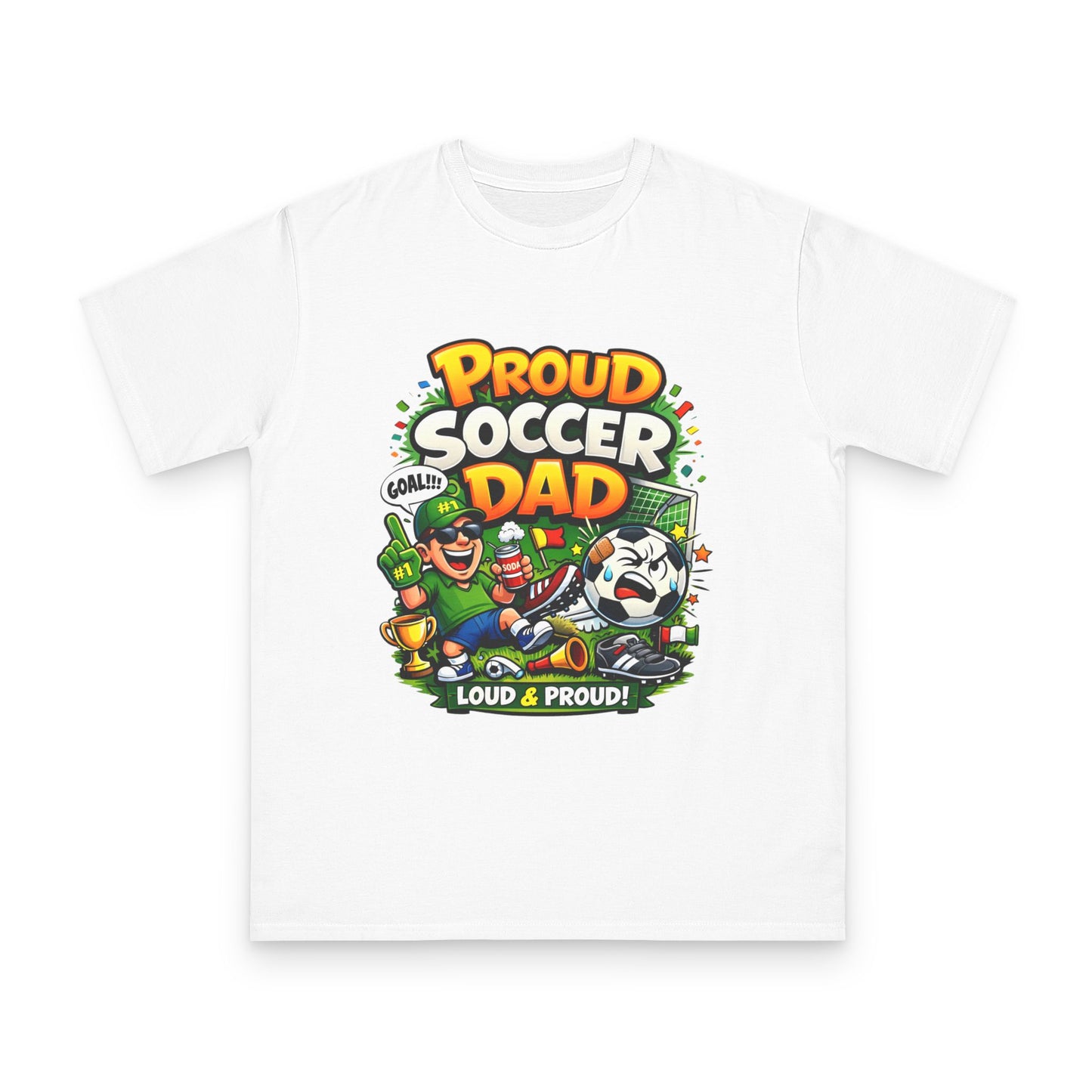 Proud Soccer Dad T-Shirt — Loud & Proud Dad Soccer Gift