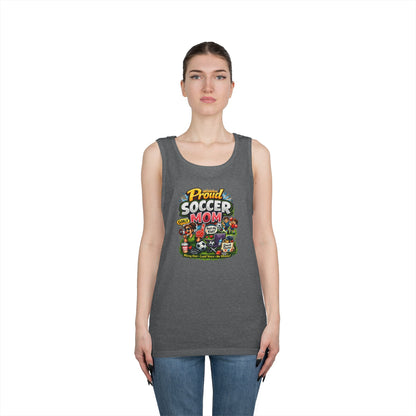 Proud Soccer Mom Dad Funny Tank Top
