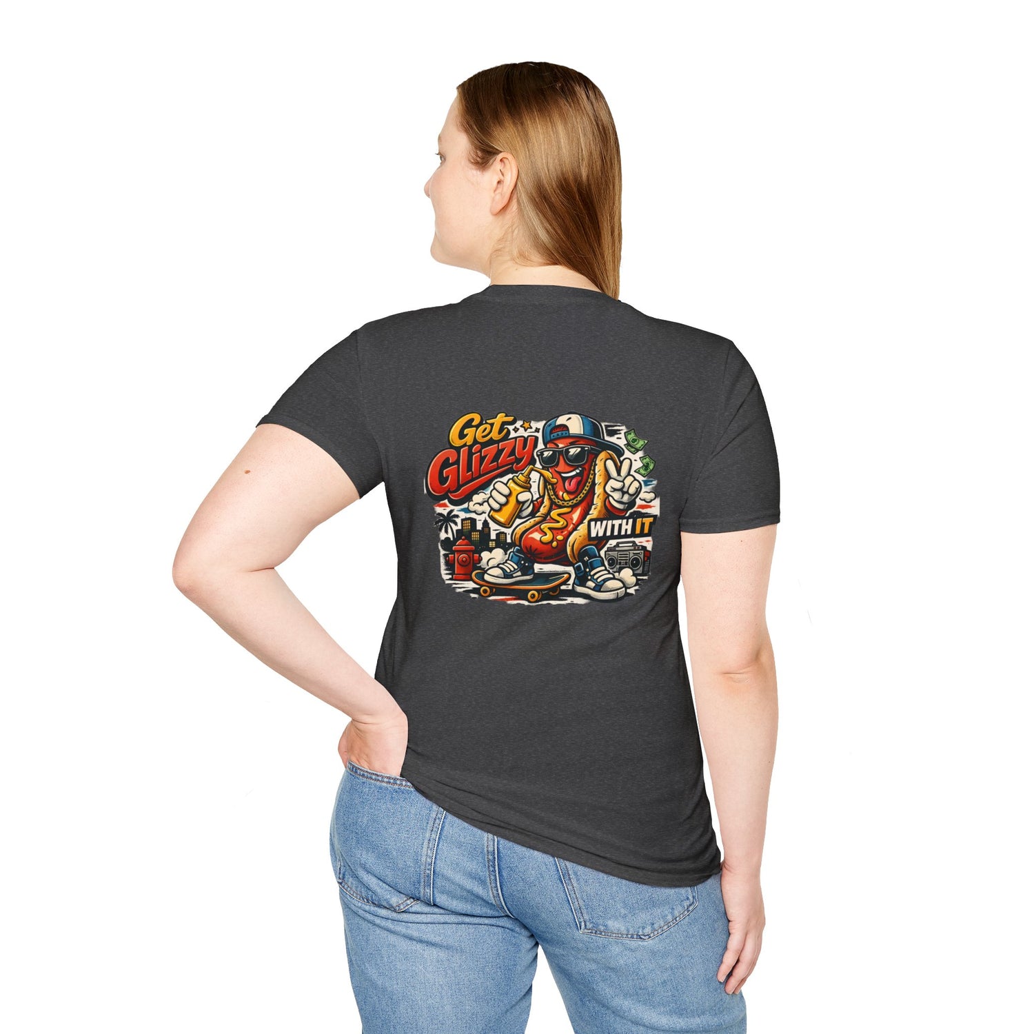 Get Glizzy With It Funny Hot Dog T-Shirt