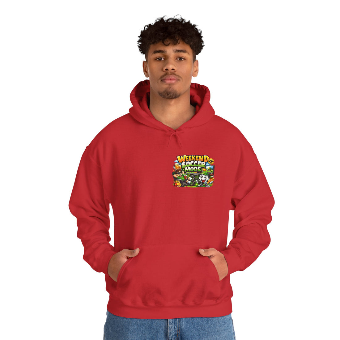 Weekend Soccer Mode Funny Hoodie