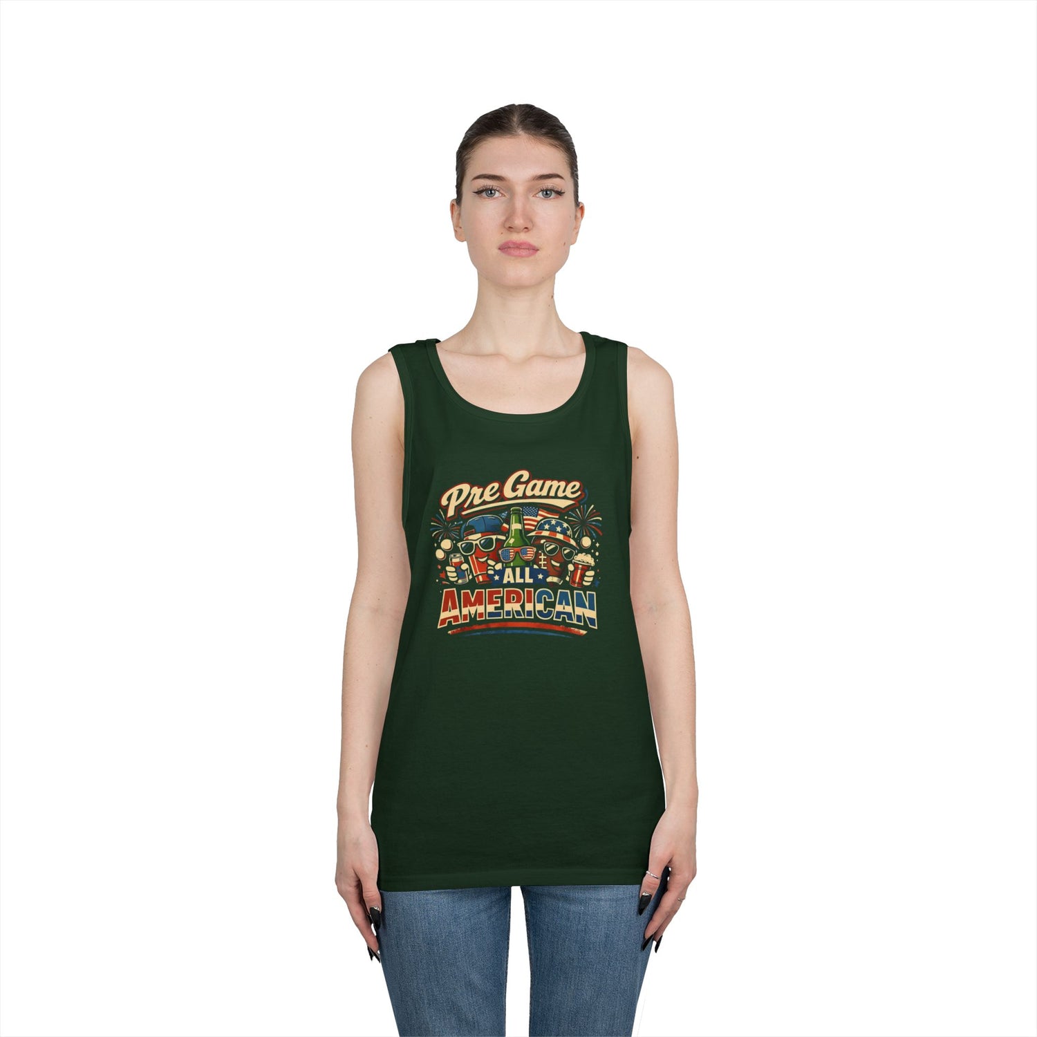 Pre Game All American Funny Tank Top