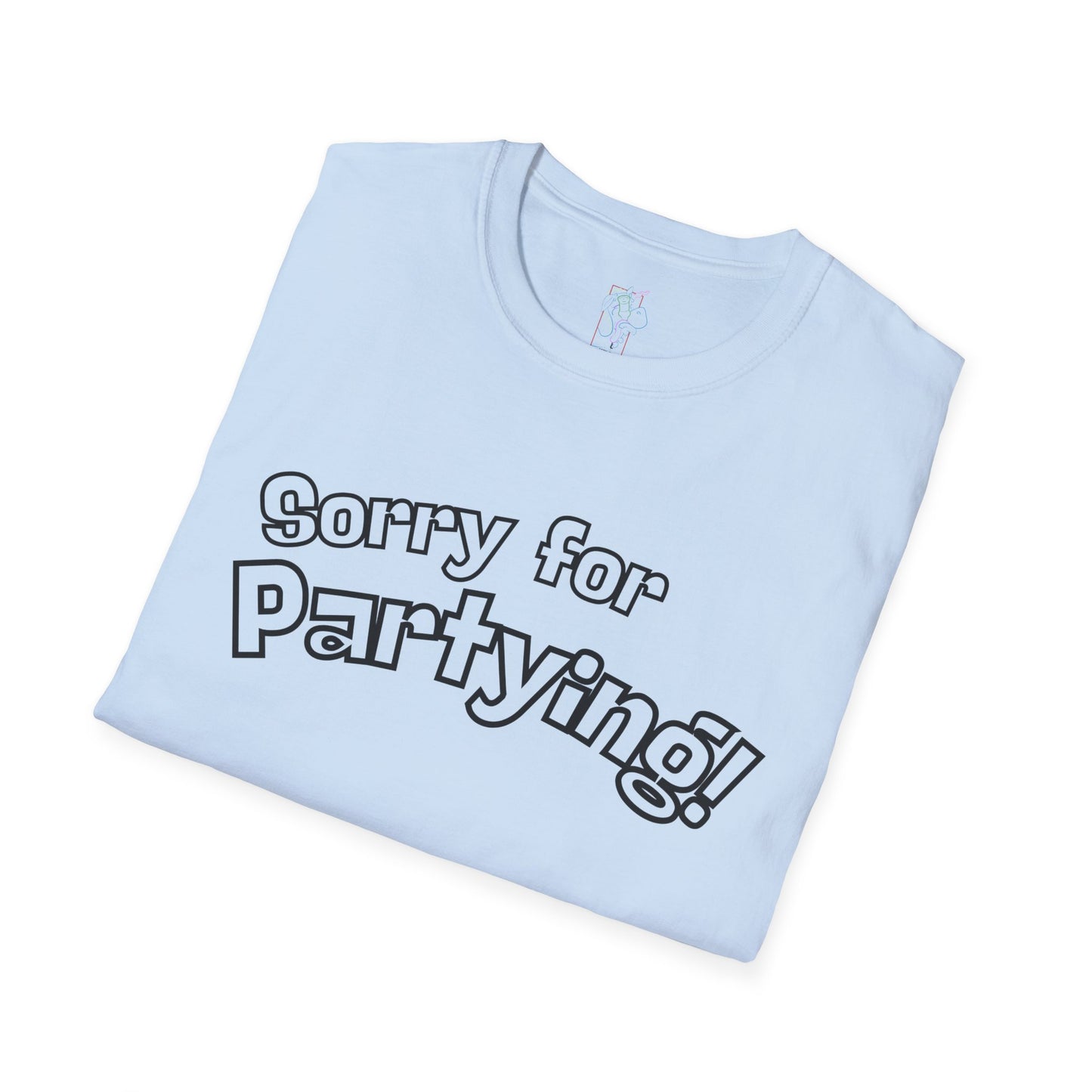 Sorry for Partying T-Shirt-Black
