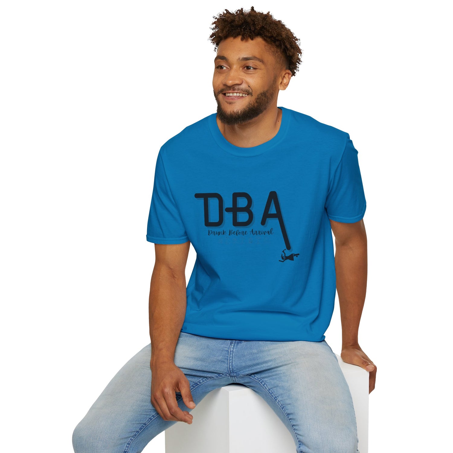 Drunk Before Arrival Funny T-Shirt — Bold Party Tee