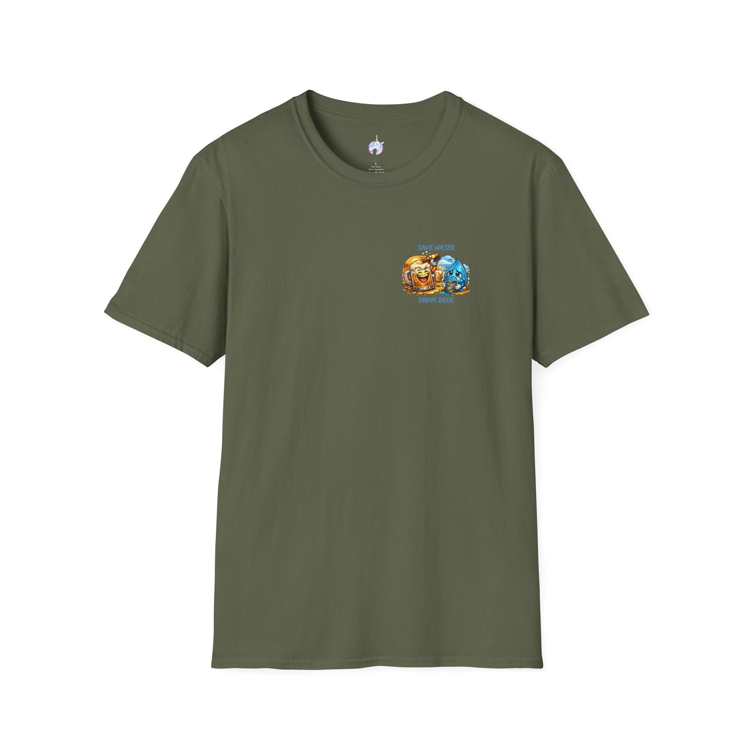 Save Water Drink Beer T-Shirt — Funny Beer &amp; Water Cartoon Tee