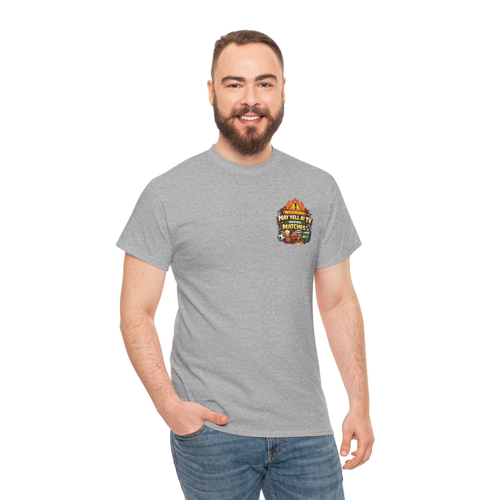 Warning May Yell At TV During Matches Funny T-Shirt