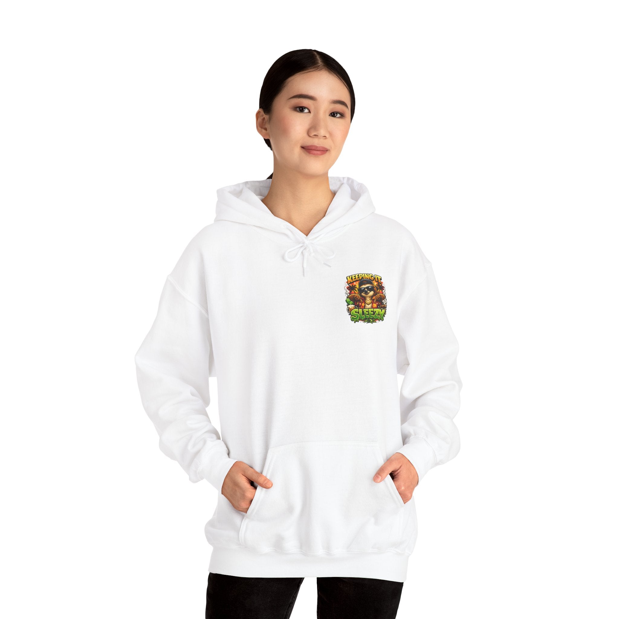 Keeping It Sleazy Sloth Funny Hoodie