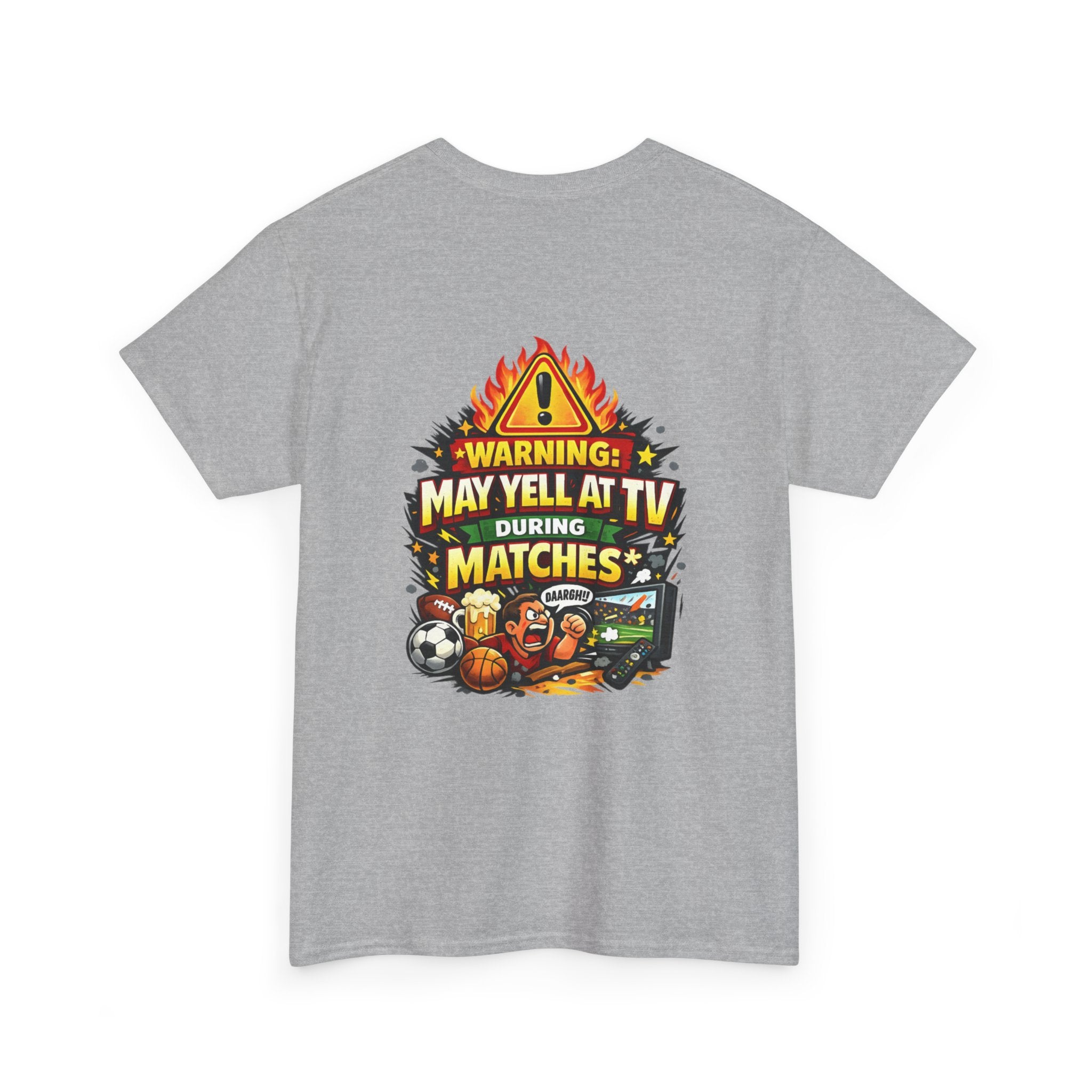 Warning May Yell At TV During Matches Funny T-Shirt